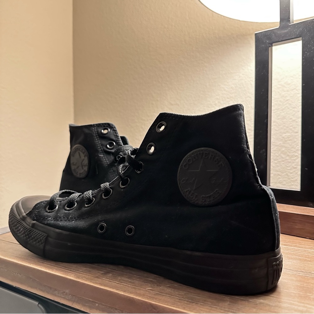 Converse All Star ⭐️ All Black Size 8.5 Mens